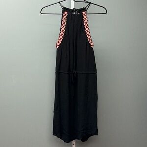 Gianni Bini Black and Pink Halter Sundress